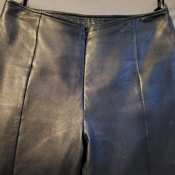 100% leather ladies straight leg pants. - Picture 3 of 7